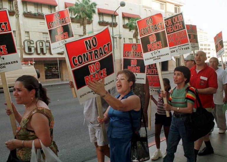 picket lines